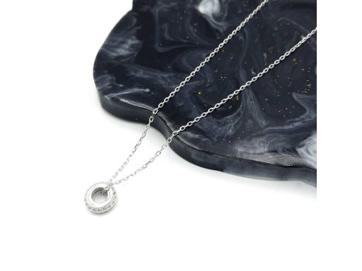 Naszyjnik srebrny rodowany...