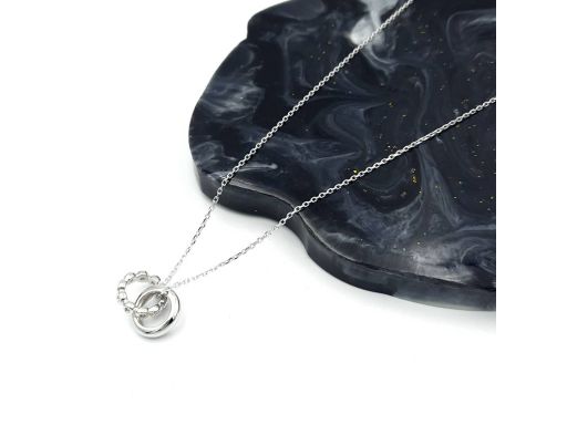 Naszyjnik srebrny rodowany...