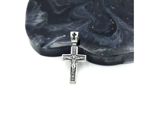 Srebrny krzyżyk prawosławny...