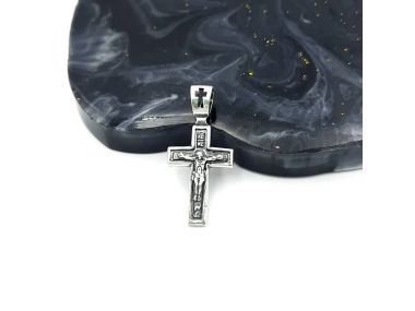 Srebrny krzyżyk prawosławny...