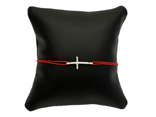 Bransoletka sznurkowa - krzyżyk