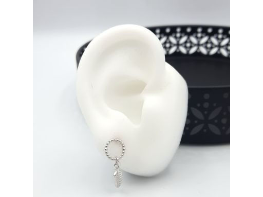 Kolczyki srebrne  kółka z...