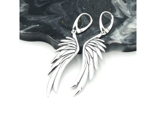 Kolczyki srebrne duże...