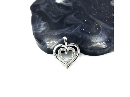 Wisiorek srebrny serce z...