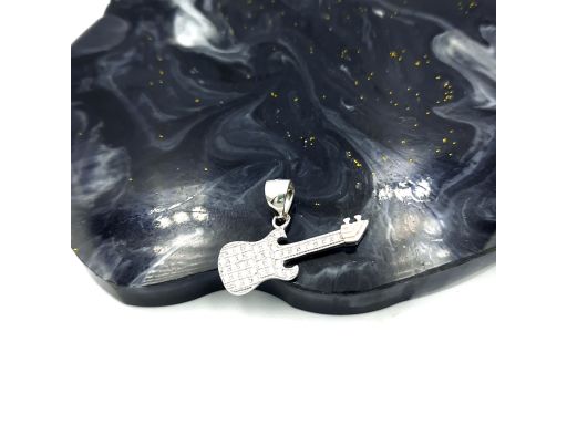 Wisiorek srebrny gitara z...