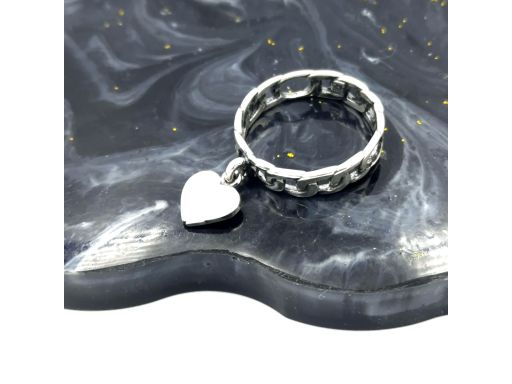 Wisiorek srebrny obrączka z...