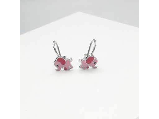 Kolczyki srebrne - słoniki