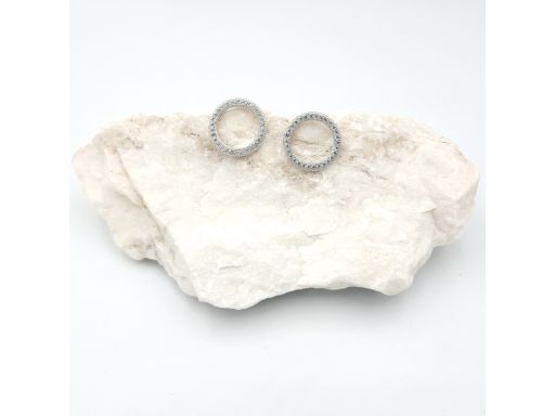 Kolczyki srebrne kółka z...