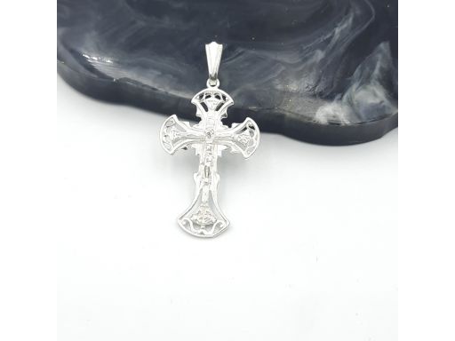 Srebrny krzyżyk prawosławny...