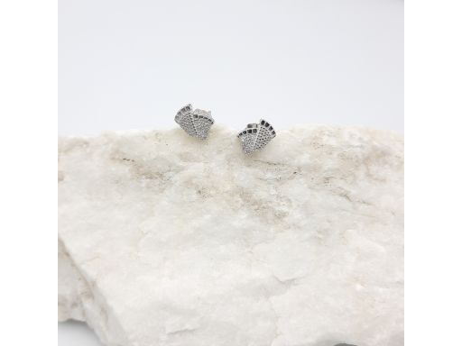 Kolczyki stópki z cyrkoniami