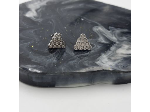 Kolczyki srebrne plaster...