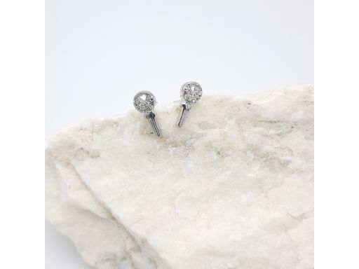 Kolczyki srebrne kluczyk z...