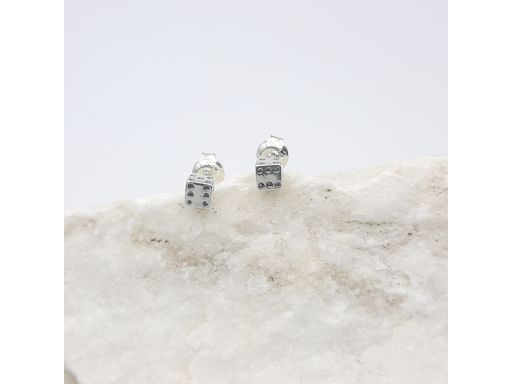 Kolczyki srebrne 925 kostki...