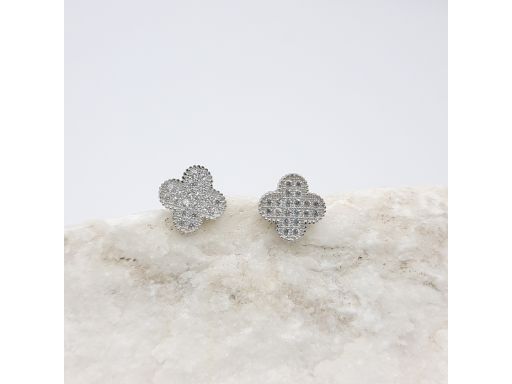 Kolczyki srebrne koniczynki...