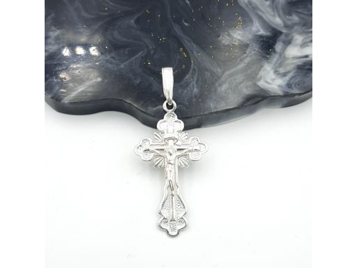 Srebrny krzyżyk prawosławny...