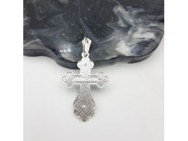 Srebrny krzyżyk prawosławny...