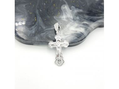 Srebrny krzyżyk prawosławny...