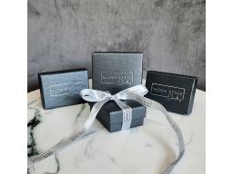 Krzyżyk srebrny z pozłacanym orłem