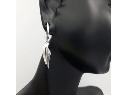 Kolczyki srebrne oksydowane