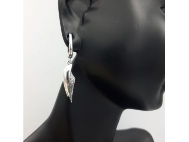 Kolczyki srebrne oksydowane