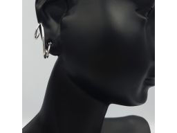 Nowoczesne srebrne  kolczyki