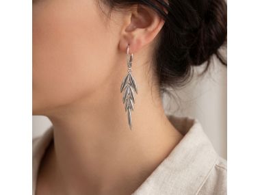 Kolczyki srebrne oksydowane...