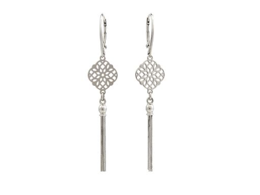 Kolczyki chwosty srebrne...