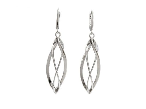 Kolczyki srebrne rodowane...