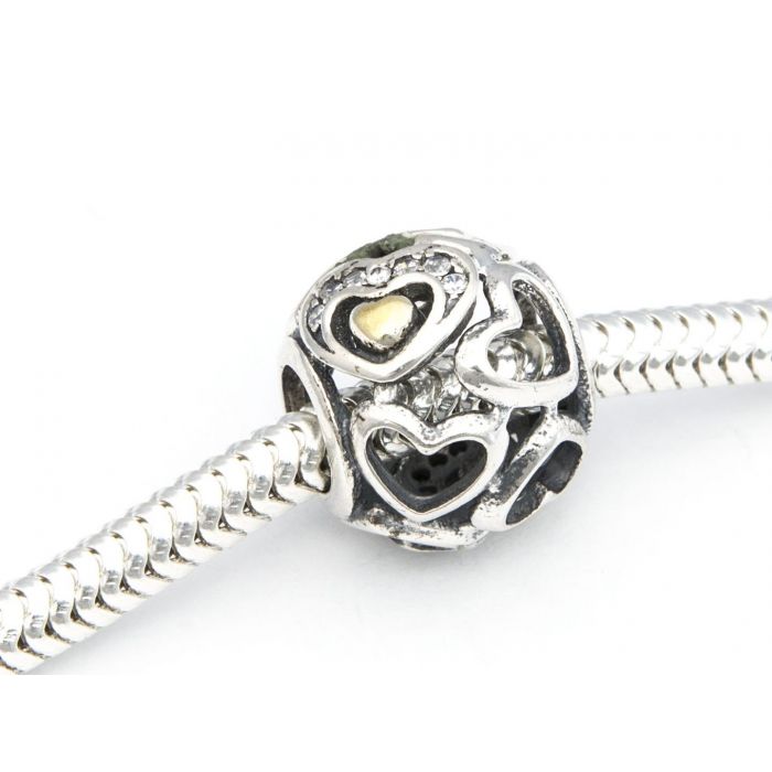 Srebrna zawieszka Charms serca Srebrna zawieszka Charms serca