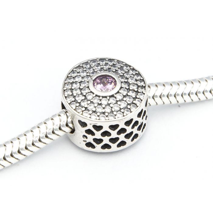 Srebrna zawieszka Charms z cyrkoniami Srebrna zawieszka Charms z cyrkoniami
