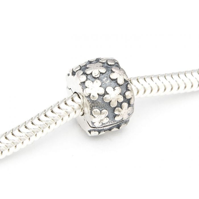 Srebrna zawieszka Charms kwiatki klips Srebrna zawieszka Charms kwiatki klips